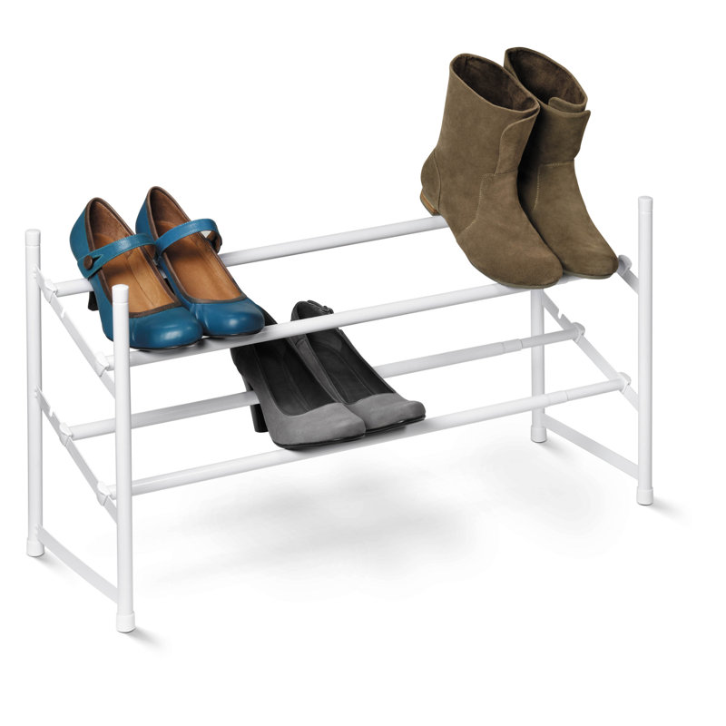 Rebrilliant Expandable 2Tier 8 Pair Shoe Rack & Reviews Wayfair